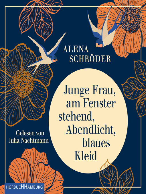 Titeldetails für Junge Frau, am Fenster stehend, Abendlicht, blaues Kleid nach Alena Schröder - Verfügbar
